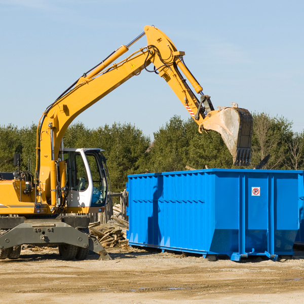 what size residential dumpster rentals are available in Lake Shore